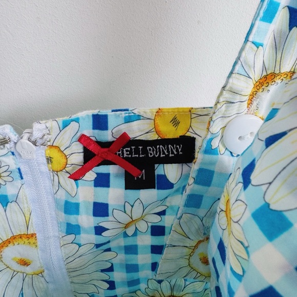 HELL BUNNY Sunshine 50's Rockabilly Pinup Swing Vintage Day Dress Medium - Picture 8 of 8